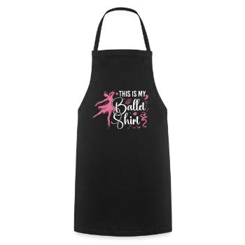 Ballet Danseuse Danse Ballerine - Tablier de cuisine - noir - Devant - AI Model Male 185 dark (185cm)