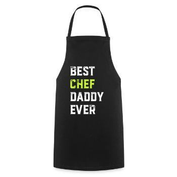 Best Chef Daddy Ever Chef Cook Daddy Best Kitchen - Cooking Apron - black - Front - AI Model Male 185 dark (185cm)
