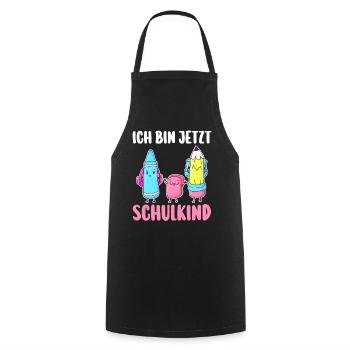 Schulkind Schulbeginn Erste Klasse Einschulung - Kochschürze - Schwarz - Vorne - AI Model Male 185 dark (185cm)