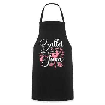 Ballet Dancer Dance Girl Ballerina - Kochschürze - Schwarz - Vorne - AI Model Male 185 dark (185cm)