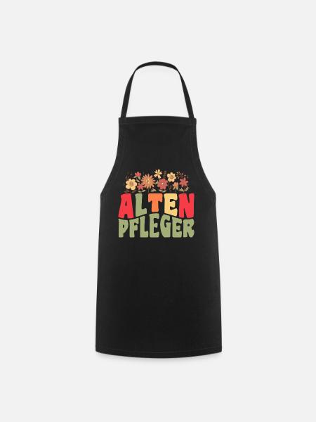 Altenpfleger Pfleger Altenpflegerin Altenpflege - Kochschürze - Schwarz