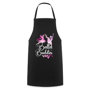 Ballet Dancer Dance Girl Ballerina - Kochschürze - Schwarz - Vorne - AI Model Male 185 dark (185cm)