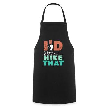 Hiking Hiker Statement Mountain Summit Mountaineering - Cooking Apron - black - Front - AI Model Male 185 dark (185cm)