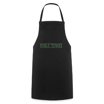 Table tennis - Cooking Apron - black - Front - AI Model Male 185 dark (185cm)