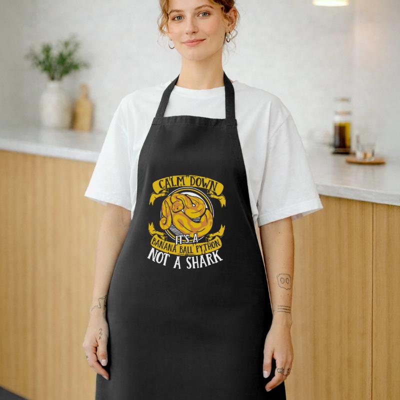 Calmez-vous, ce n’est pas une boule de banane de python de requin Tablier de cuisine