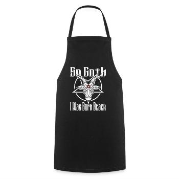 Satan Belzébuth Diable Gothique Pentagramme Mystique - Tablier de cuisine - noir - Devant - AI Model Male 185 dark (185cm)