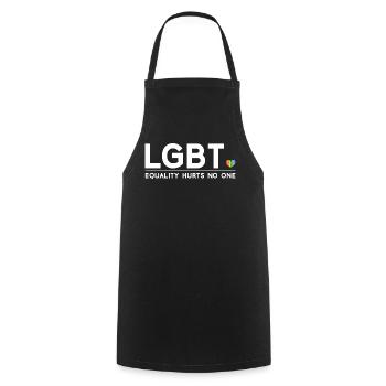 Pride Month - Equality Hurts No One - Cooking Apron - black - Front - AI Model Male 185 dark (185cm)