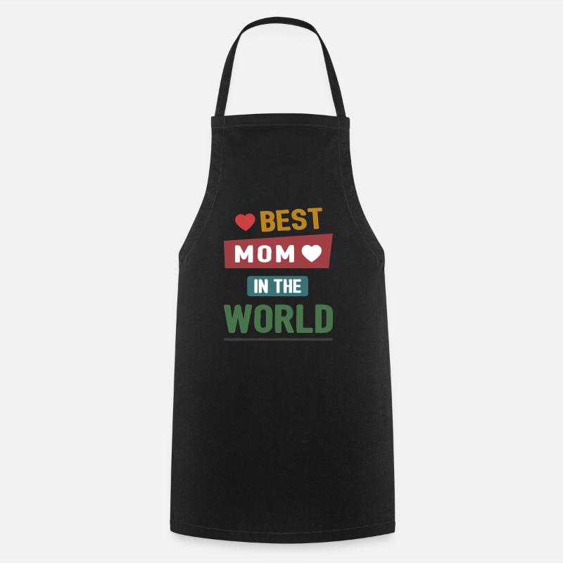 Meilleure maman du monde - Tablier de cuisine - noir