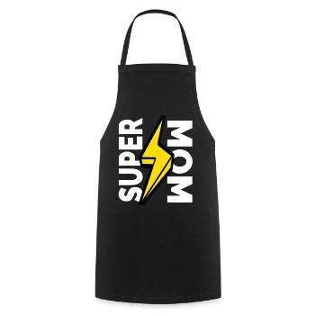 Super Mama glücklicher Muttertag - Kochschürze - Schwarz - Vorne - AI Model Male 185 dark (185cm)
