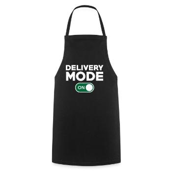 Funny Delivery Driver Design - Cooking Apron - black - Front - AI Model Male 185 dark (185cm)