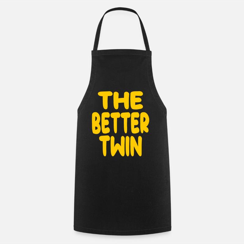 I'm The Better Looking Twin - Cooking Apron - black
