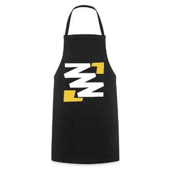 Basic simple digital art emblem with Z - Cooking Apron - black - Front - AI Model Male 185 dark (185cm)