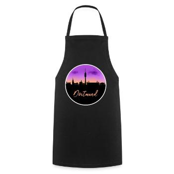 Dortmund Fine Skyline - Tablier de cuisine - noir - Devant - AI Model Male 185 dark (185cm)