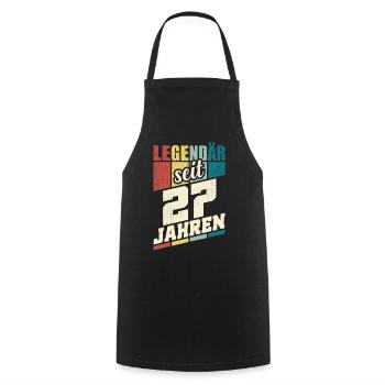 27. Geburtstag Legendär Seit 27 Jahren Legende 27 - Kochschürze - Schwarz - Vorne - AI Model Male 185 dark (185cm)