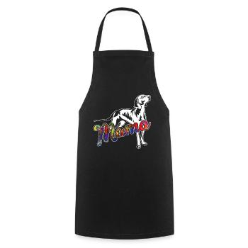 Weimaraner Weimaraner Mama - Cooking Apron - black - Front - AI Model Male 185 dark (185cm)