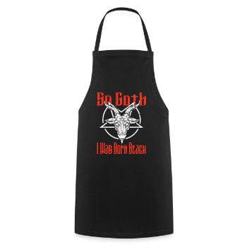 Satan Beelzebub Teufel Gothic Pentagram Mystisch - Kochschürze - Schwarz - Vorne - AI Model Male 185 dark (185cm)