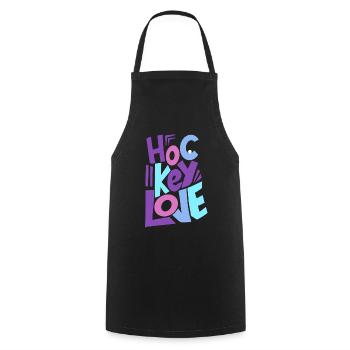 Field Hockey Indoor Hockey Hockey Girl - Cooking Apron - black - Front - AI Model Male 185 dark (185cm)
