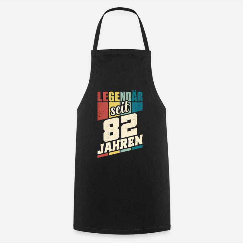 82. Geburtstag Legendär Seit 82 Jahren Legende 82 - Kochschürze - Schwarz