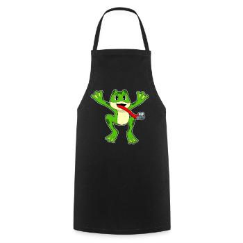 Frosch Fliege - Kochschürze - Schwarz - Vorne - AI Model Male 185 dark (185cm)
