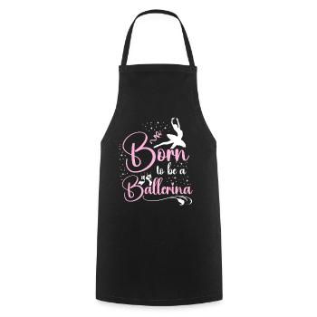 Ballet Dancer Dance Girl Ballerina - Kochschürze - Schwarz - Vorne - AI Model Male 185 dark (185cm)