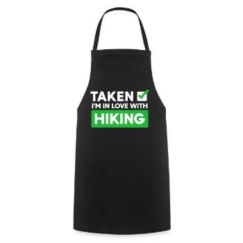 Hiker Statement Hike Hiking Mountain Hiking - Cooking Apron - black - Front - AI Model Male 185 dark (185cm)
