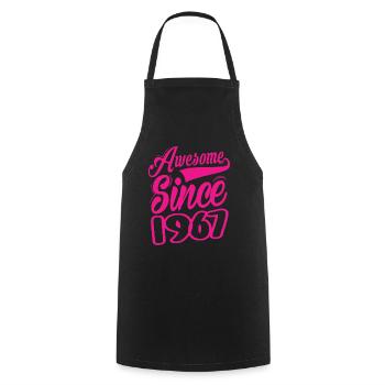 Awesome Since 1967 - Cooking Apron - black - Front - AI Model Male 185 dark (185cm)