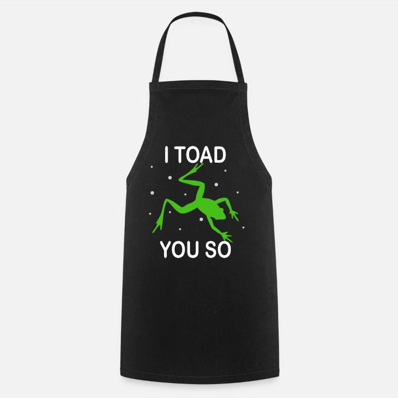 Je déteste dire que je te crapauds tellement - Tablier de cuisine - noir