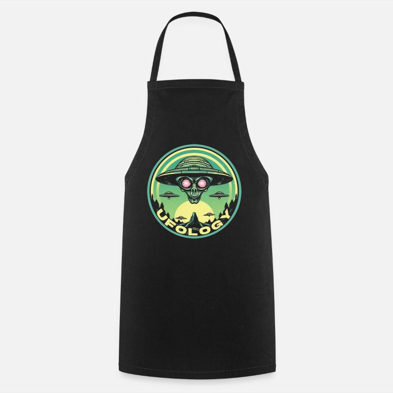 UFOLOGY - Cooking Apron - black