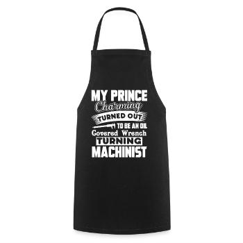Machinist Machinist Prince Charming - Cooking Apron - black - Front - AI Model Male 185 dark (185cm)