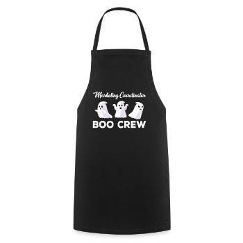 Marketing Coordinator Boo Crew Halloween Costume - Cooking Apron - black - Front - AI Model Male 185 dark (185cm)