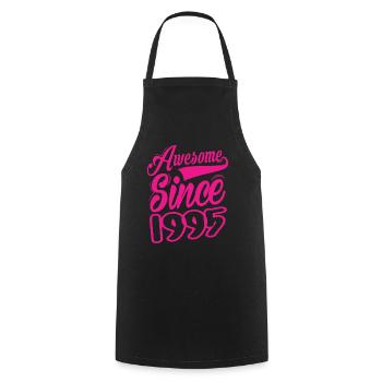 Awesome Since 1995 - Cooking Apron - black - Front - AI Model Male 185 dark (185cm)