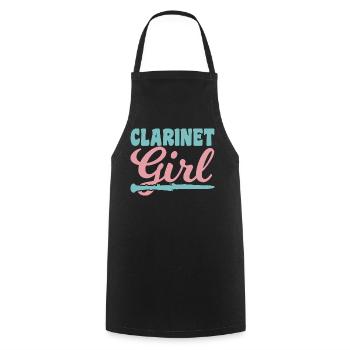 Clarinet player - Cooking Apron - black - Front - AI Model Male 185 dark (185cm)