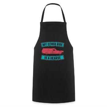 Embalmer My Other Ride Is A Funeral Home Embalmers - Cooking Apron - black - Front - AI Model Male 185 dark (185cm)