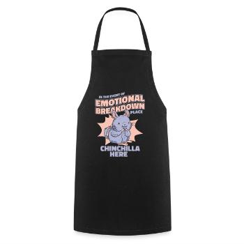Emotional Breakdown Place Longhair Shorttail - Cooking Apron - black - Front - AI Model Male 185 dark (185cm)