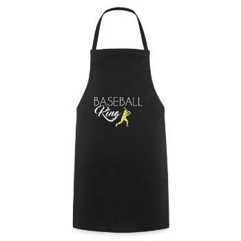 Baseball King - Kochschürze - Schwarz - Vorne - AI Model Male 185 dark (185cm)