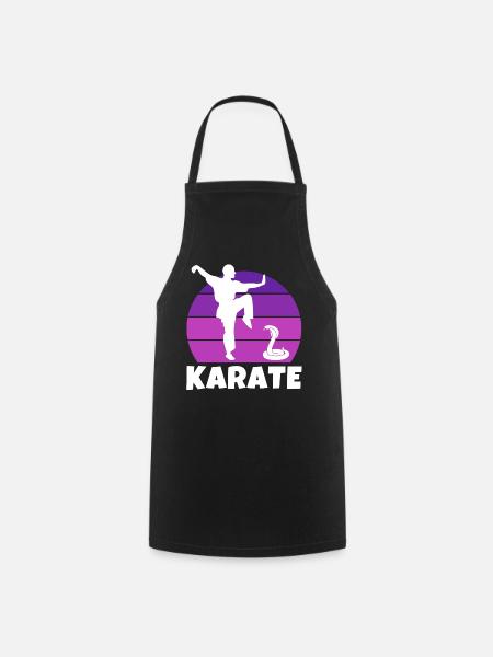 Karate, Karateka, Karatesport - Kochschürze - Schwarz