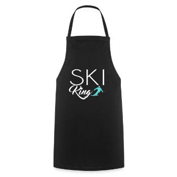 Ski King - Tablier de cuisine - noir - Devant - AI Model Male 185 dark (185cm)