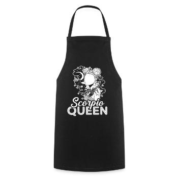 Scorpio Scorpio Queen - Cooking Apron - black - Front - AI Model Male 185 dark (185cm)