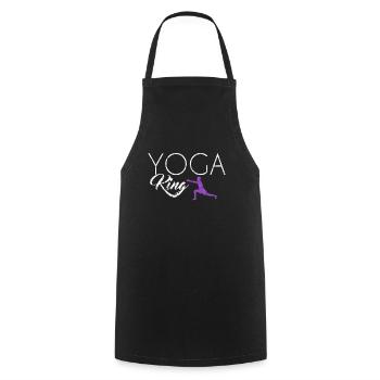 Yoga King - Kochschürze - Schwarz - Vorne - AI Model Male 185 dark (185cm)