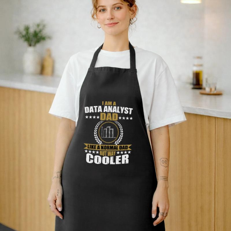 Funny Data Analyst Daddy Outfit Data Analysis Cooking Apron