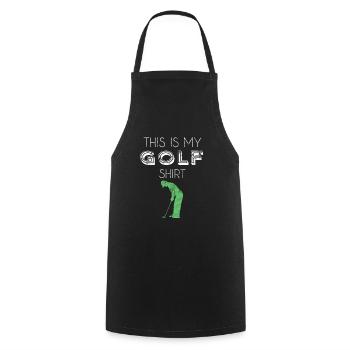 Chemise de golf - Tablier de cuisine - noir - Devant - AI Model Male 185 dark (185cm)