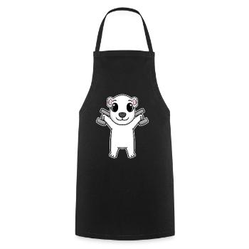 Polar Bear Dumbbell Training Strength Training Fitness - Tablier de cuisine - noir - Devant - AI Model Male 185 dark (185cm)
