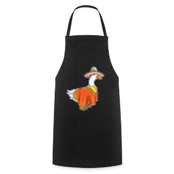 Duck Sombrero - Cooking Apron - black - Front - AI Model Male 185 dark (185cm)