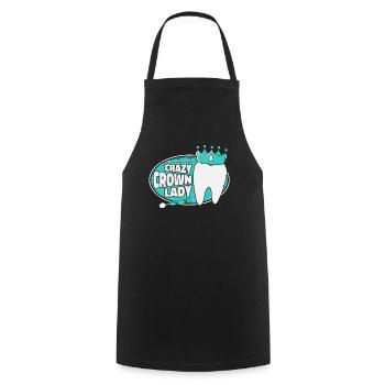 Crazy Crown Lady Laboratoire dentaire Laboratoire dentaire - Tablier de cuisine - noir - Devant - AI Model Male 185 dark (185cm)