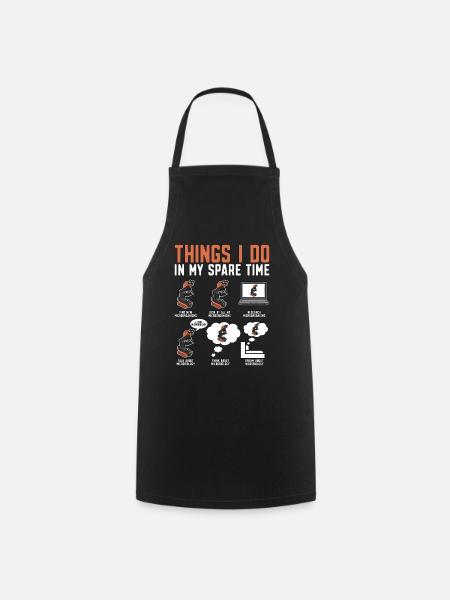 Microbiologiste Ce que je fais dans mon scientifique de rechange - Tablier de cuisine - noir