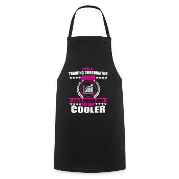 Funny Training Coordinator Mom Mother's Day - Cooking Apron - black - Front - AI Model Male 185 dark (185cm)