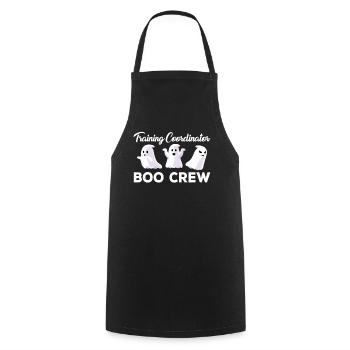 Gruseliger Trainingskoordinator Boo Crew Halloween - Kochschürze - Schwarz - Vorne - AI Model Male 185 dark (185cm)