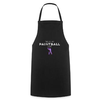 Chemise de paintball - Tablier de cuisine - noir - Devant - AI Model Male 185 dark (185cm)