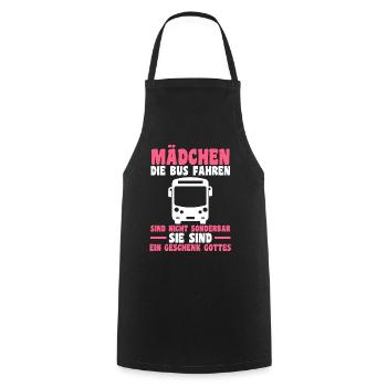 Bus Busfahrer - Kochschürze - Schwarz - Vorne - AI Model Male 185 dark (185cm)