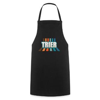 Triererin Trierer Trier - Kochschürze - Schwarz - Vorne - AI Model Male 185 dark (185cm)